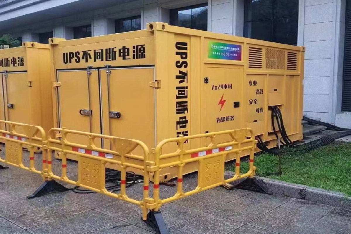闵行发电机租赁施工现场